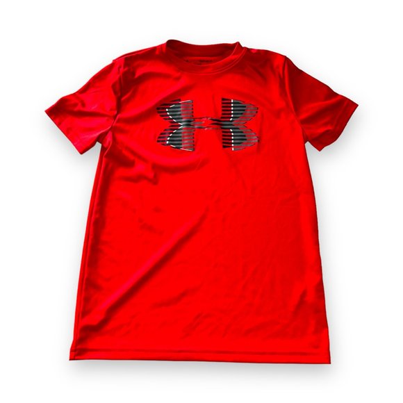 π2/$20π Under Armour Heatgear Kids' Short-sleeve Top, Red, Medium - Picture 2 of 6